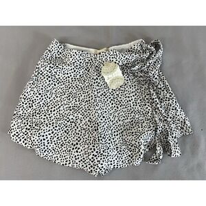 Altar'd State Polka Dot Dálmata Print Skort Sz Médium New